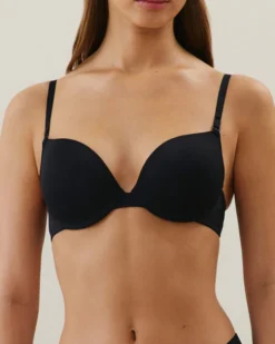 Sale Soutien-gorge push-up en microfibre Avec Armatures|Soutiens-Gorge Invisible