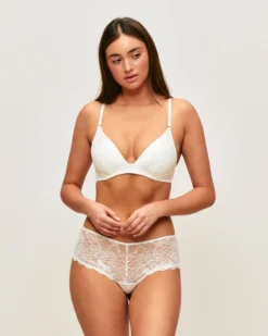 Online Soutien-gorge push-up en satin et dentelle Sans Armature|Push-Up