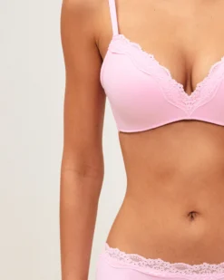 Online Soutien-gorge triangle push-up en microfibre et dentelle Sans Armature|Soutiens-Gorge Invisible