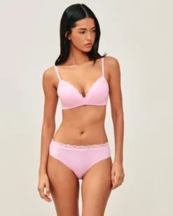 Online Soutien-gorge triangle push-up en microfibre et dentelle Sans Armature|Soutiens-Gorge Invisible