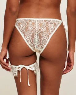 Best Tanga en dentelle et sa jarretière réglable Culottes Mariage|Tangas