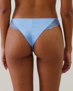 Outlet Tanga en icrofibre avec broderie Tangas