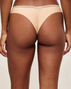 Hot Tanga en icrofibre et dentee Culottes Mariage|Tangas