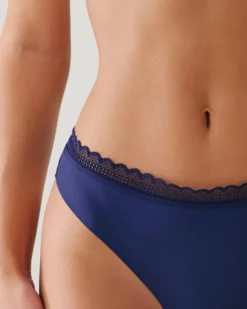 Hot Tanga en icrofibre et dentee Culottes Mariage|Tangas
