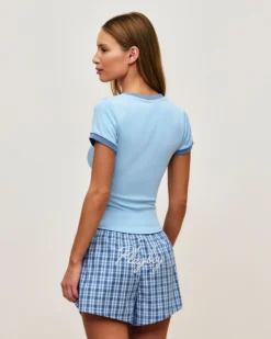 Clearance Top court en jerey avec ogo Payboy brodé Tops|Hauts De Pyjamas