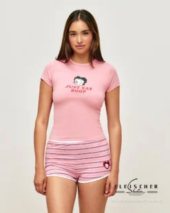Sale Top court en jerey Betty Boop Hauts De Pyjamas
