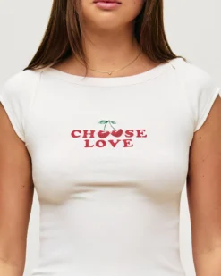 Best Top en jerey avec broderie 