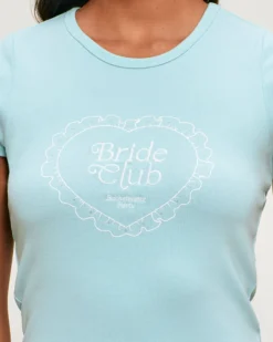 Online T-hirt jerey brodé eage Bride Cub avec détai paiette Hauts De Pyjamas