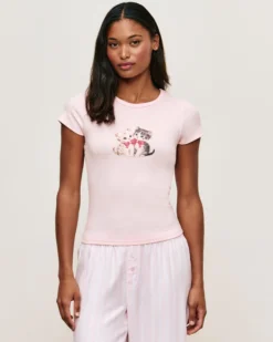 Discount T-hirt jerey otif chaton Hauts De Pyjamas