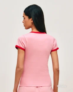 Sale T-hirt oto en jerey avec otif fraie Tops