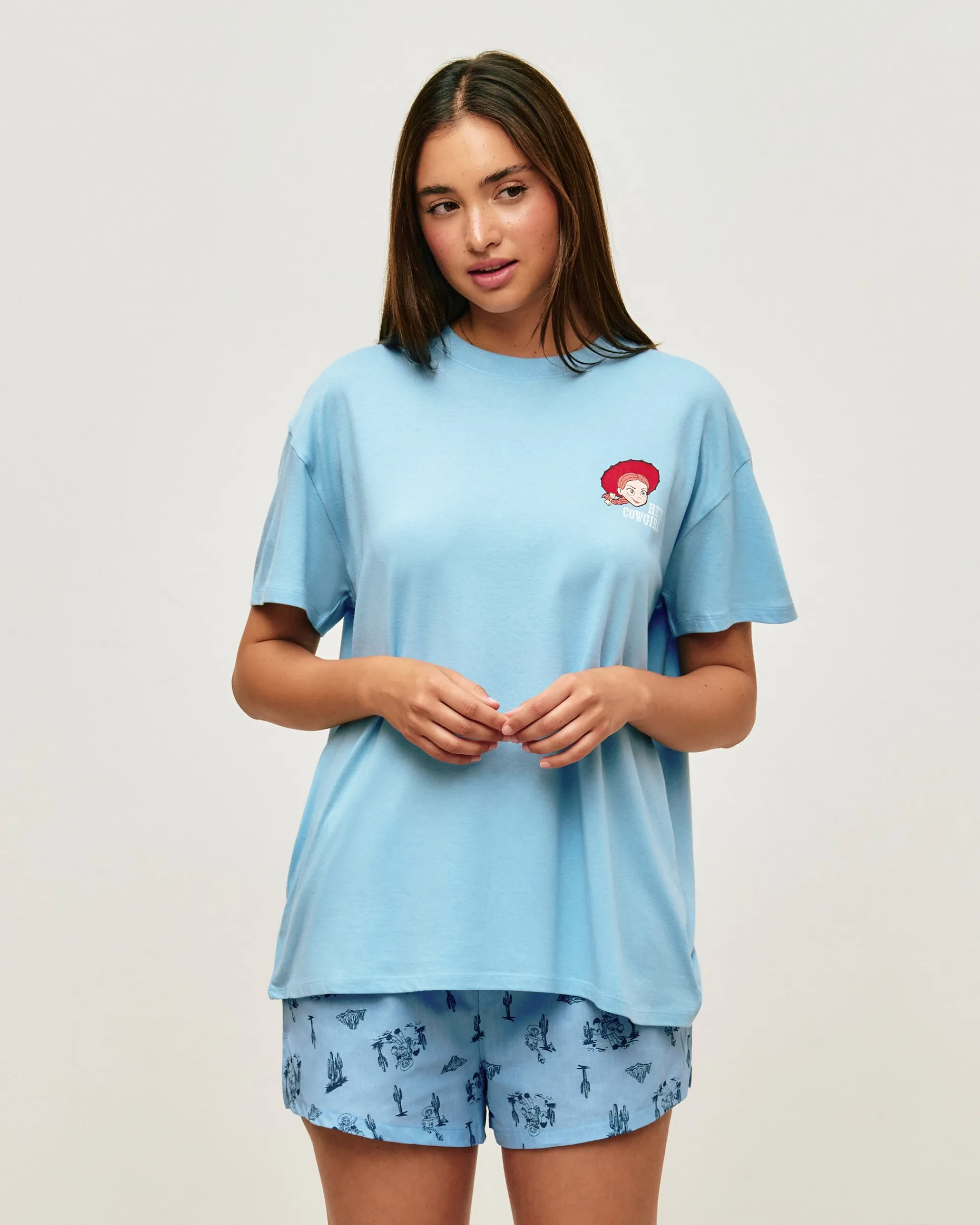 New T-hirt overize en jerey Jeie Toy tory Hauts De Pyjamas