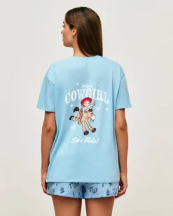 New T-hirt overize en jerey Jeie Toy tory Hauts De Pyjamas